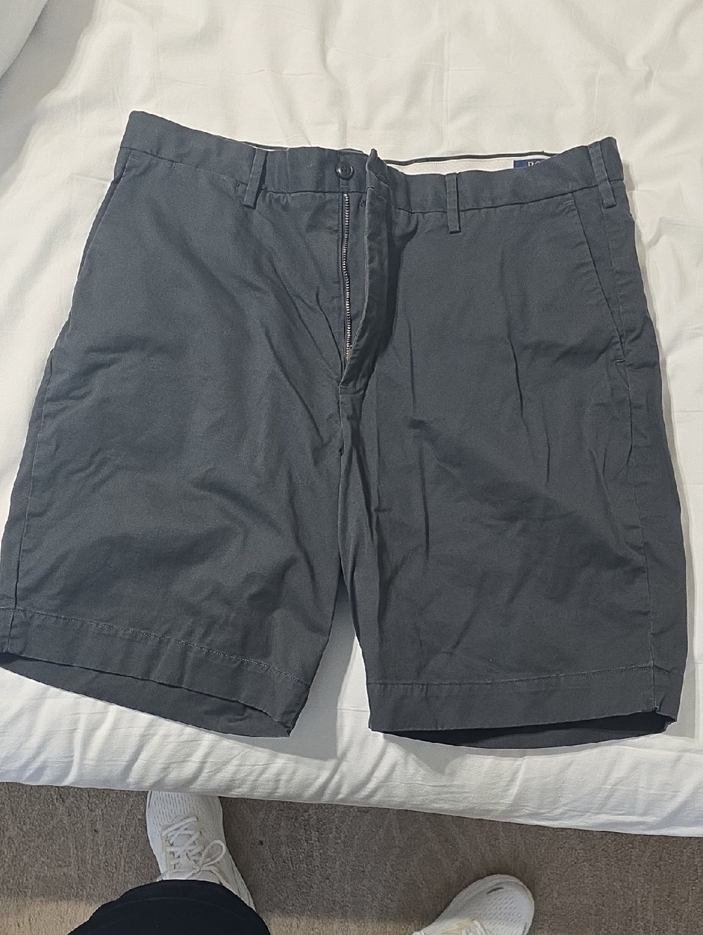 Ralph Lauren Men's Flat Front Chino Shorts - Charcoal